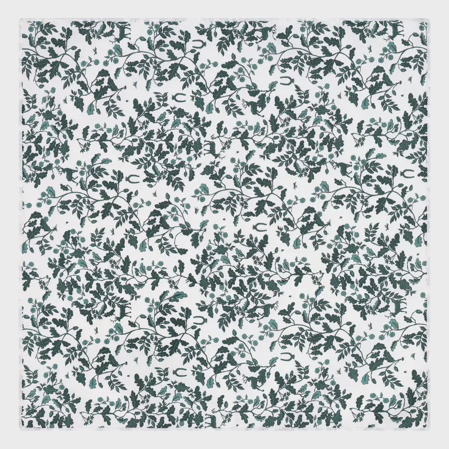 Sophos Heritage Print Pocket Square White