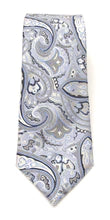 Van Buck London Silk Tie - Sky Blue Large Paisley