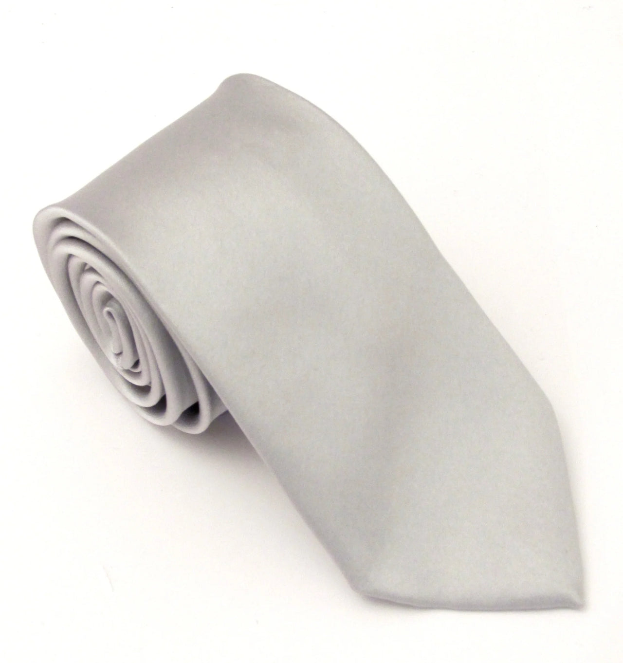 Van Buck Slim Grey Satin Tie