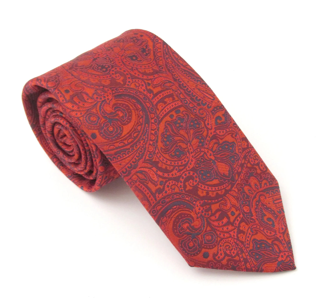 Van Buck England Detailed Paisley Patterned Tie