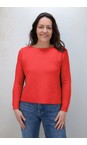 Amazing Woman Jenna Coral Fine Rib Boat Neck Knit