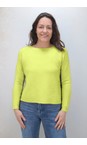 Amazing Woman Jenna Pistachio Fine Rib Boat Neck Knit