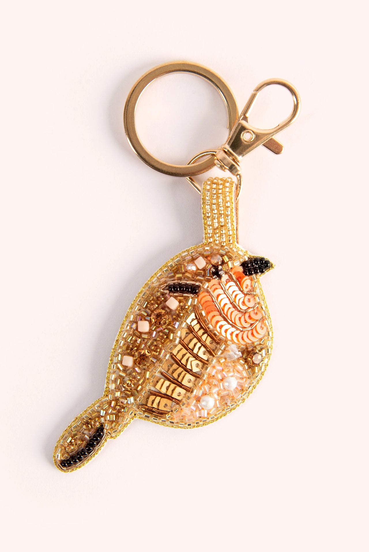 Powder Robin Beaded Keyring