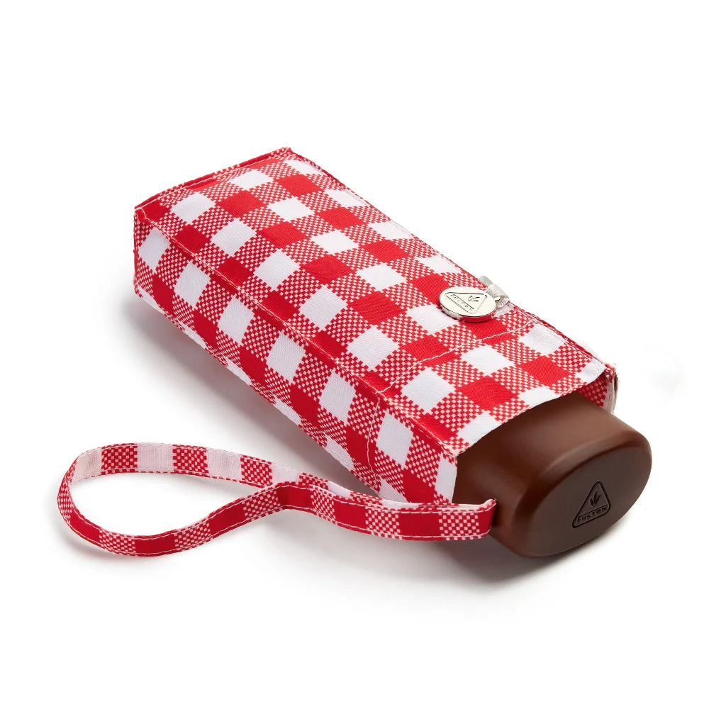 Fulton Red Gingham Umbrella