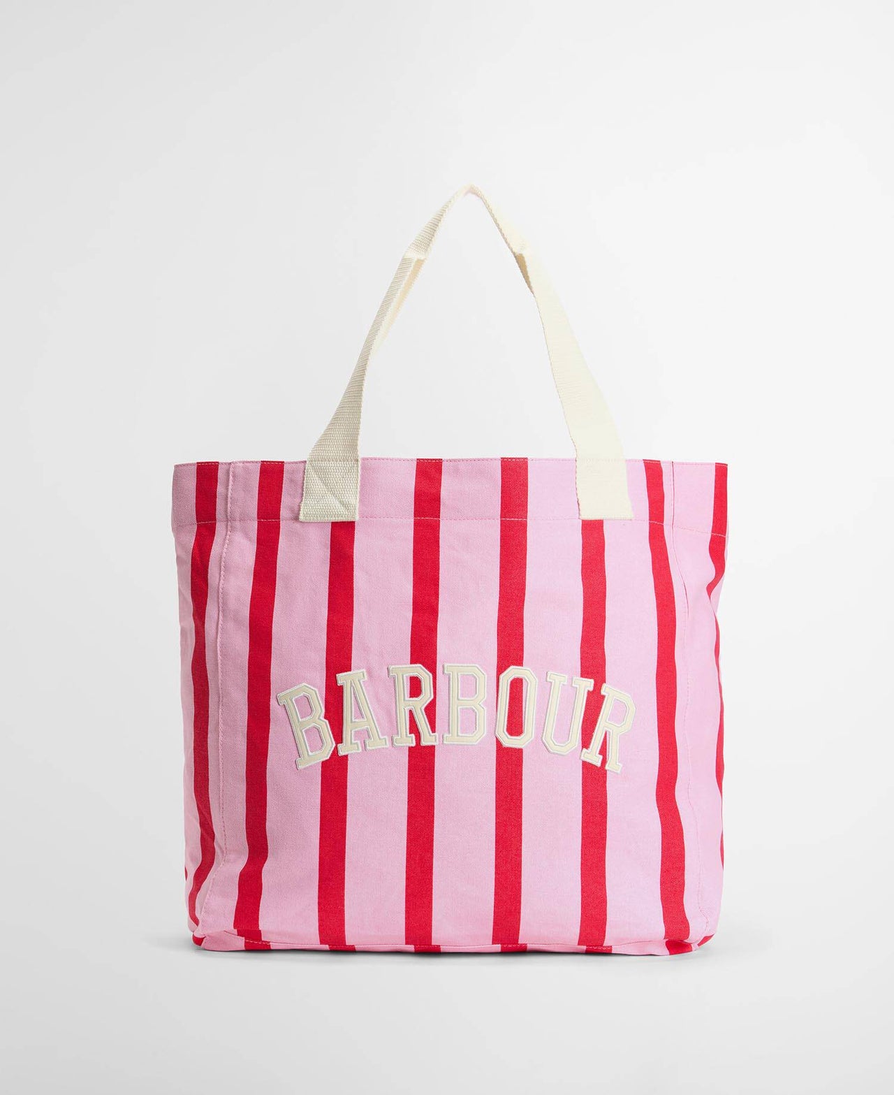 Barbour EMILY Stripe Tote Bag - Cherry Blossom