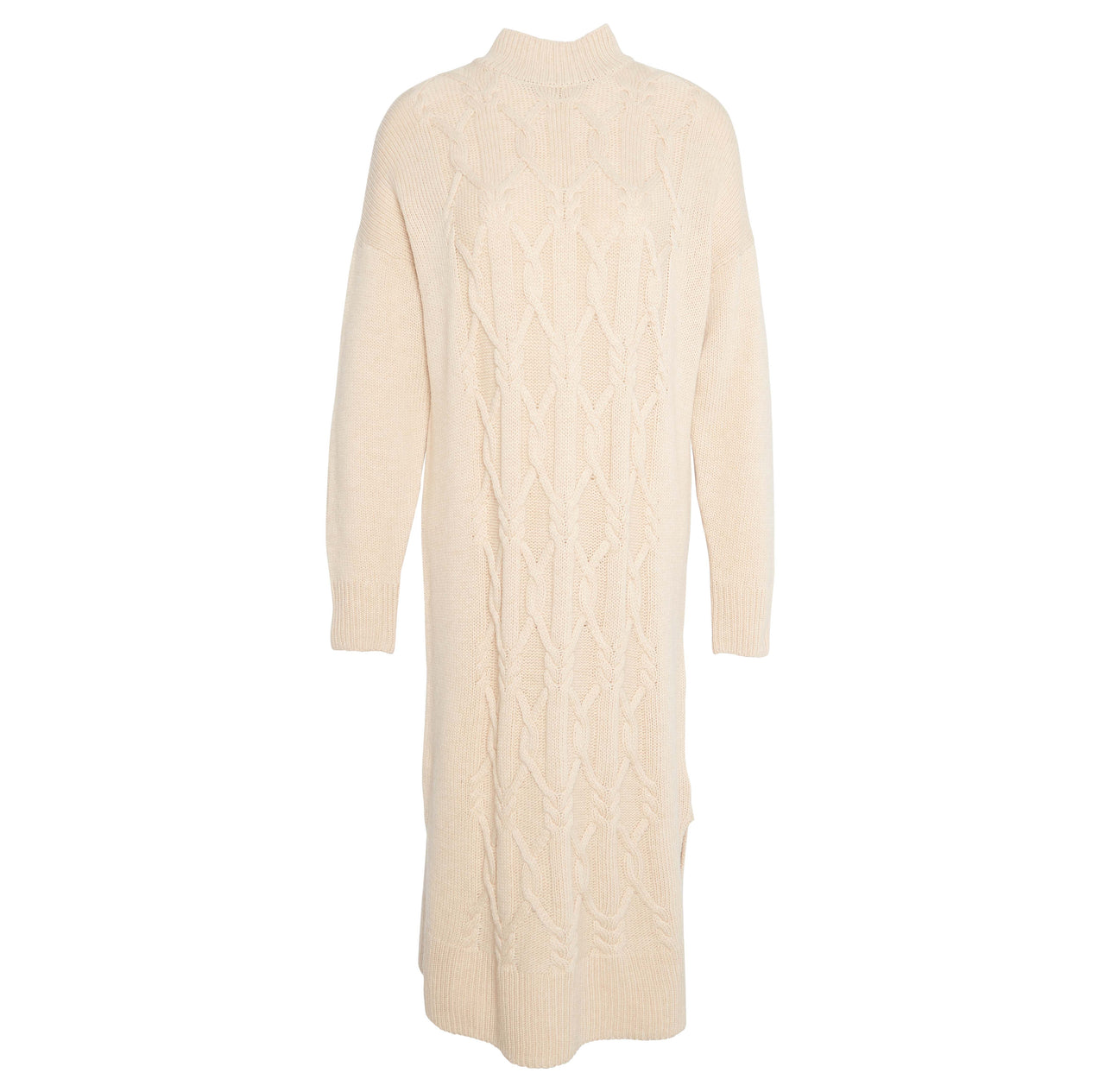 Barbour ELISHA Knitted Dress - White Pepper