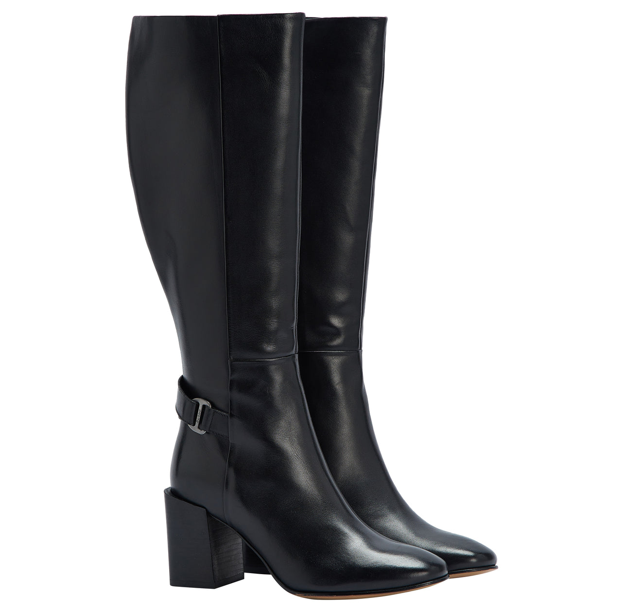 Barbour Saskia Block Heel Tall Boots - Black