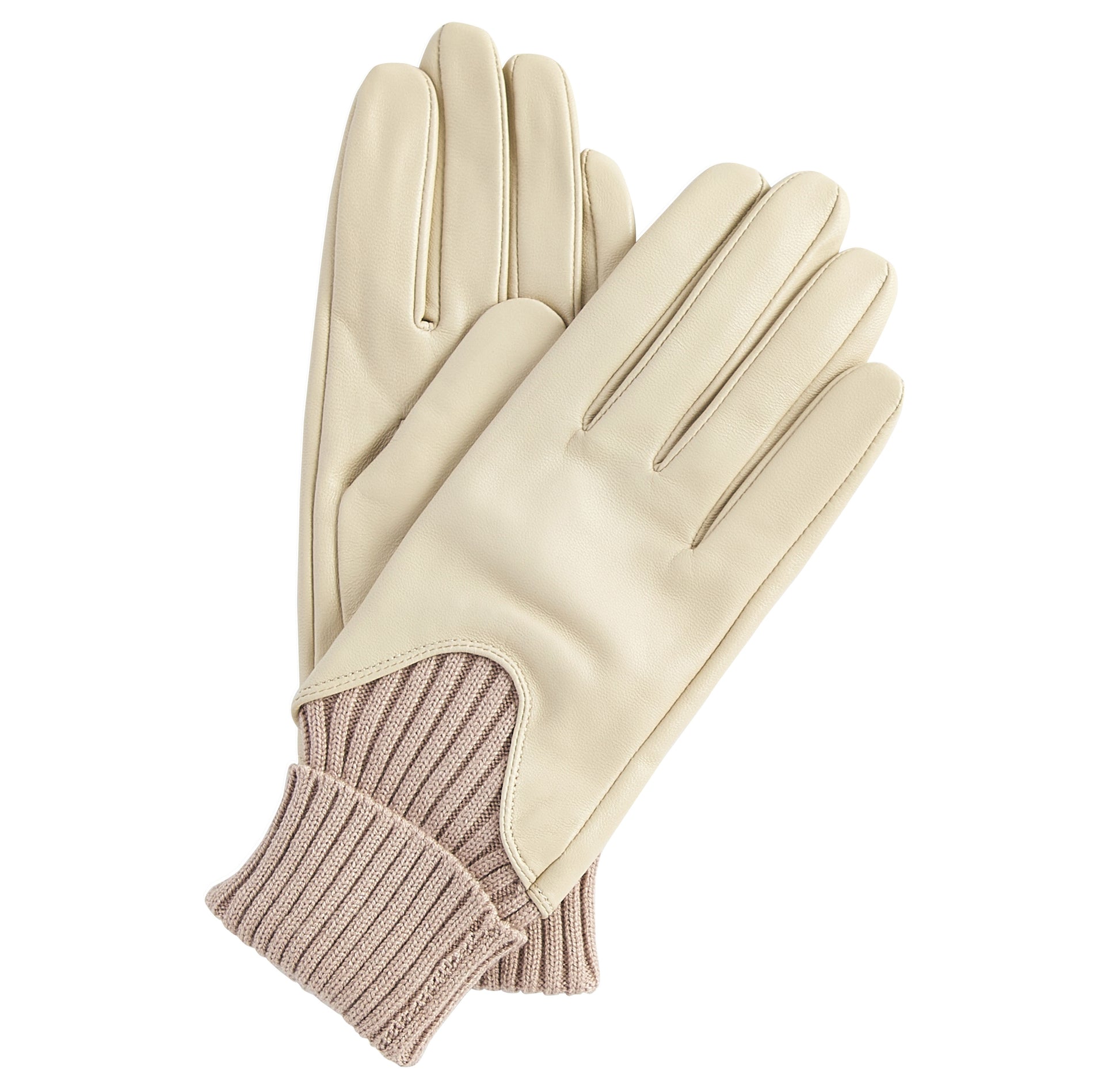 Barbour Deanna Leather Gloves Eggshell/Bodenhams