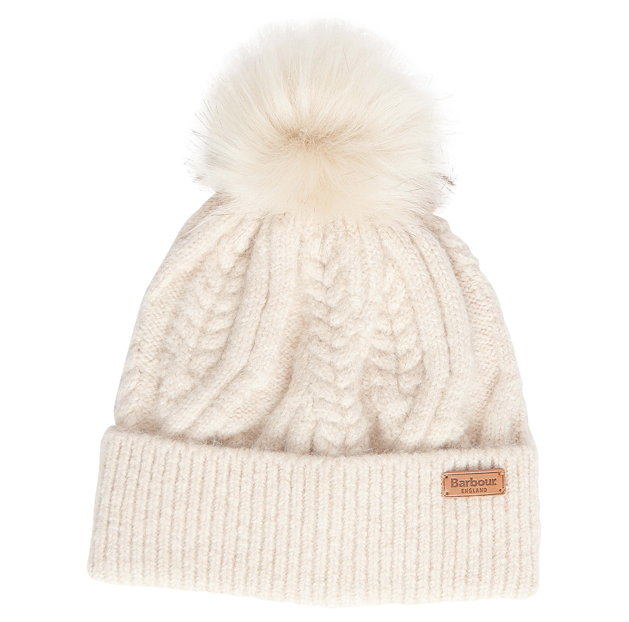 Barbour Elsdon Beanie Hat - Eggshell