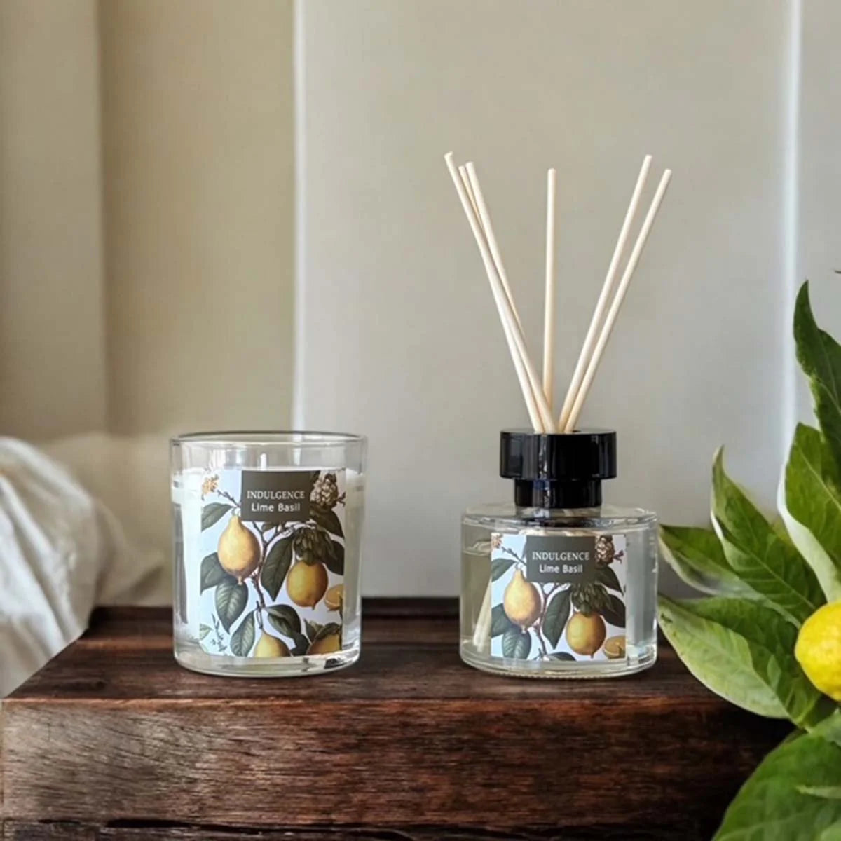 Biggie Best Candle & Diffuser Set - Lime Basil