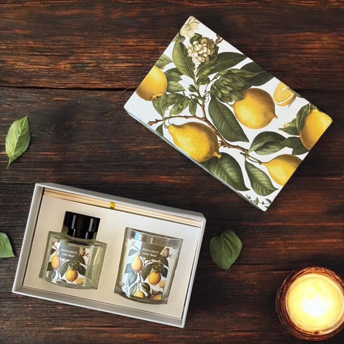 Biggie Best Candle & Diffuser Set - Lime Basil