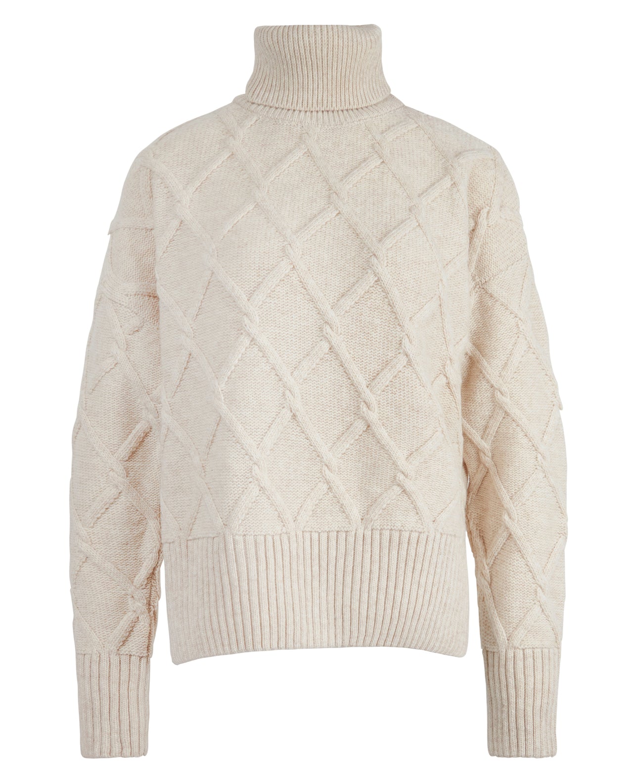Barbour Perch Knitted Oatmeal Jumper