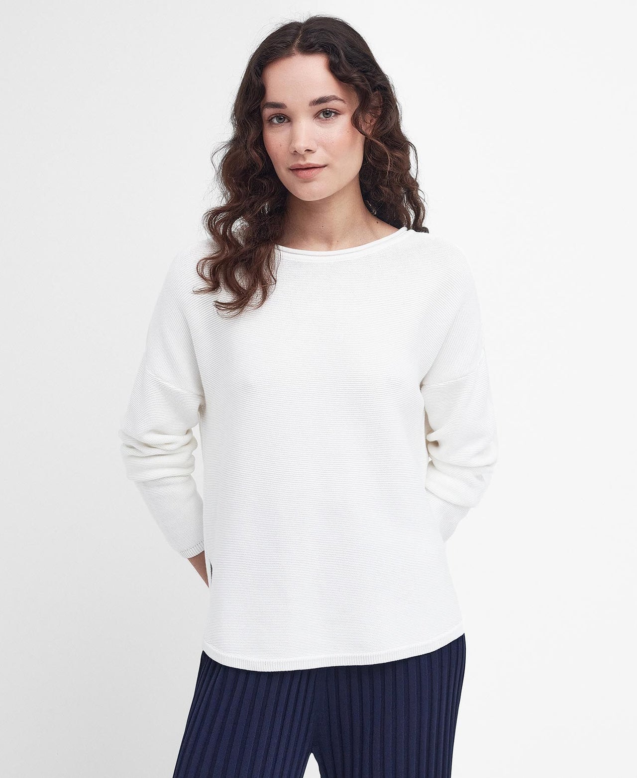 Barbour Marine Knitted Jumper - Cloud