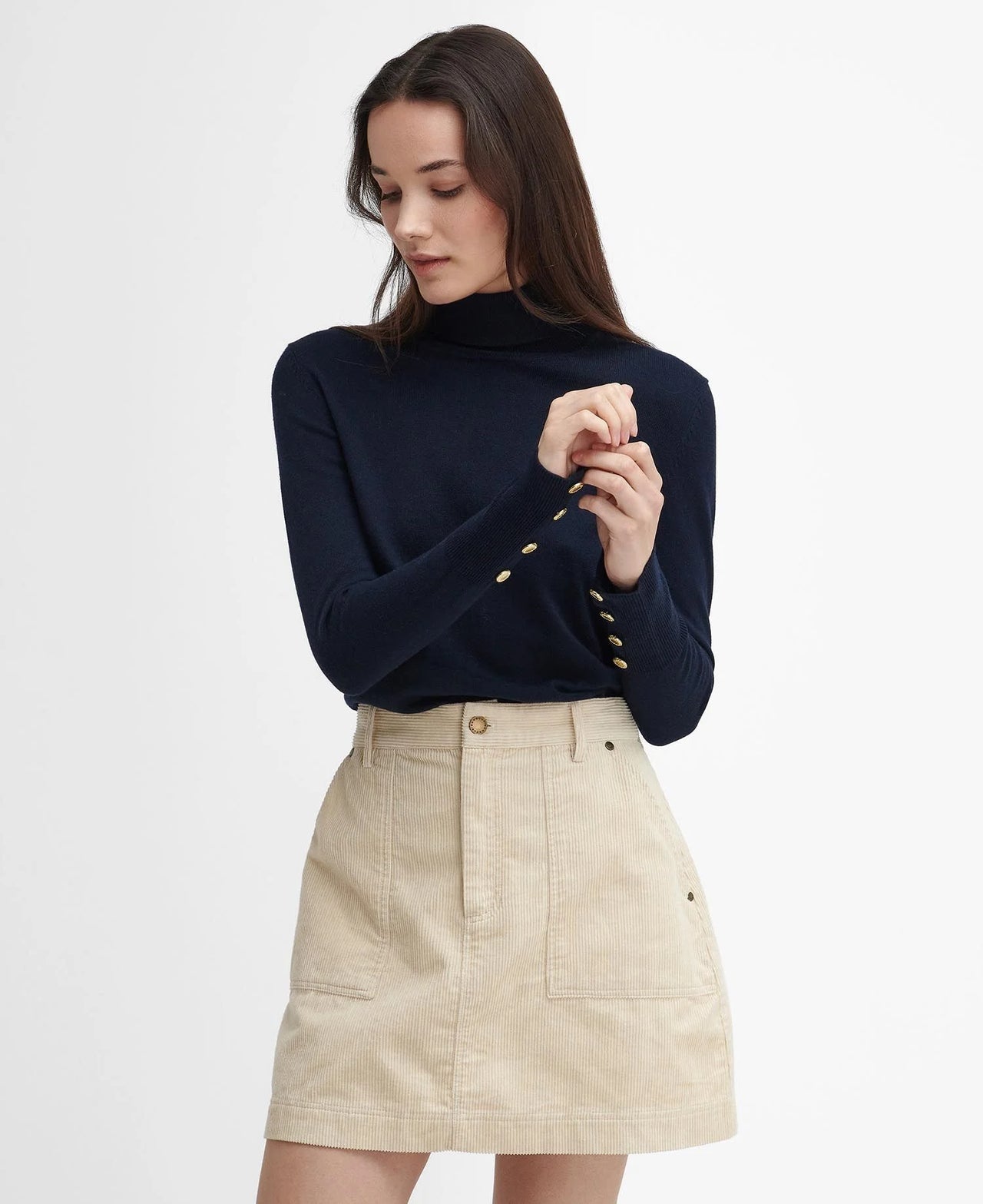 Barbour HIGHFIELD Knitted Jumper - Navy