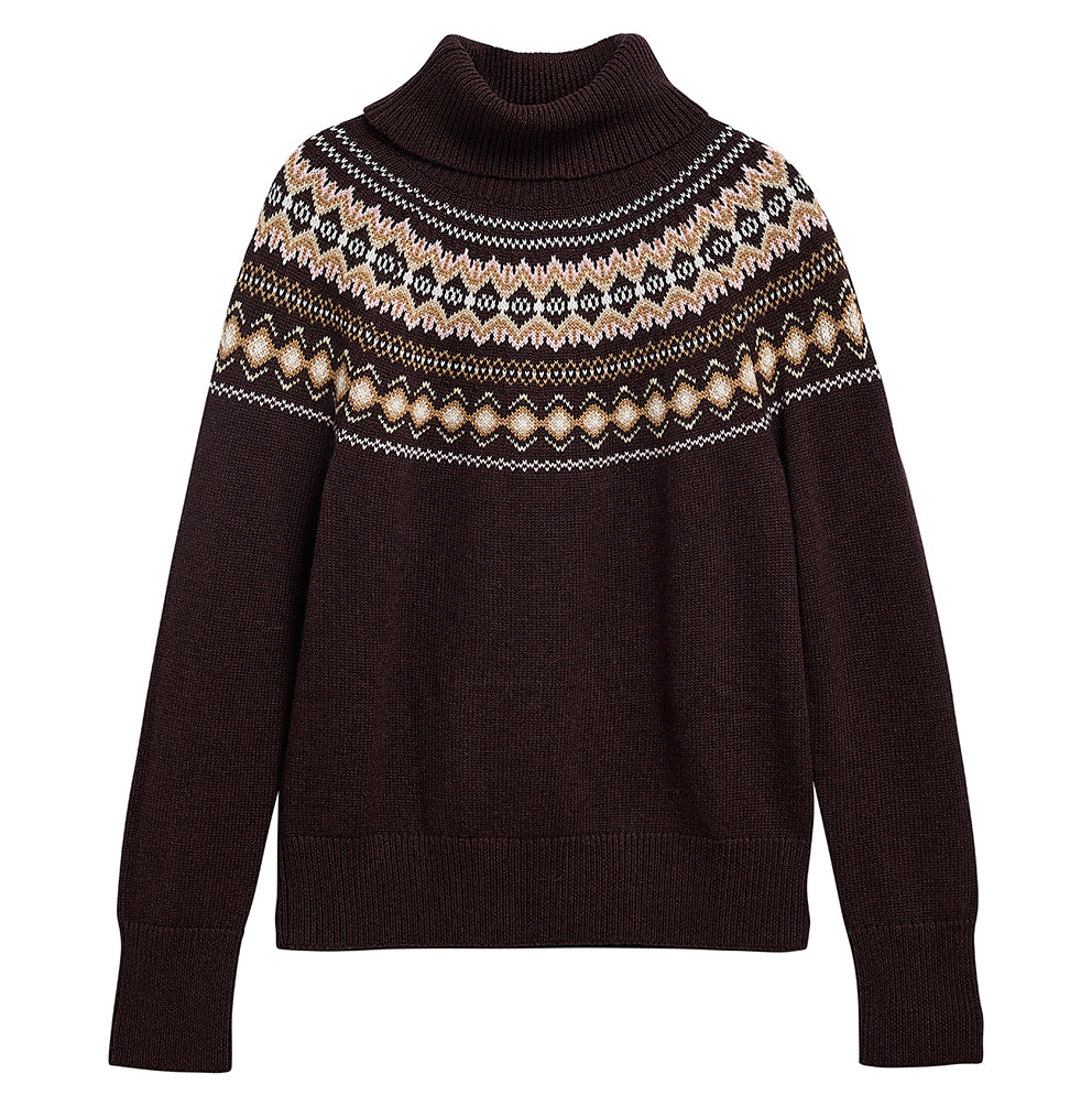 Barbour DARWEN Knitted Jumper - Seal Brown