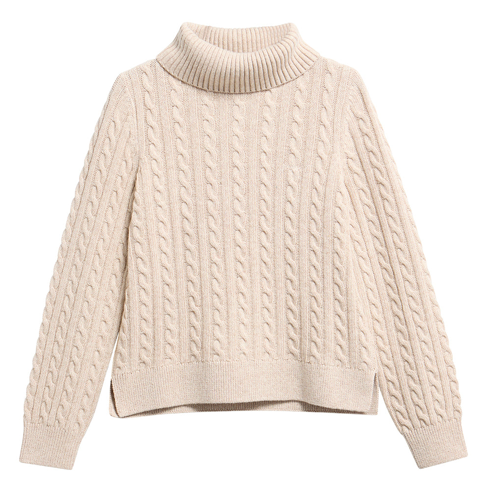 Barbour AMBLESIDE Cable Knitted Jumper - Oatmeal