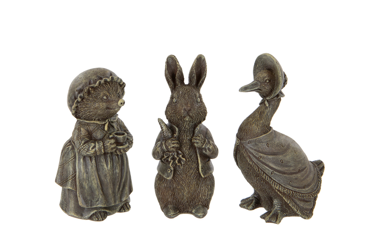 London Ornaments Mini Animal Characters - Set of 3