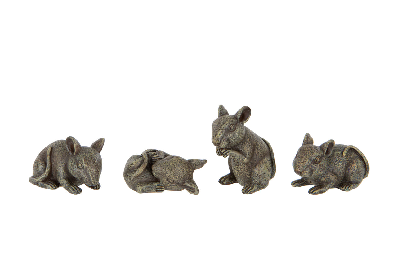 London Ornaments Small Mice Statues