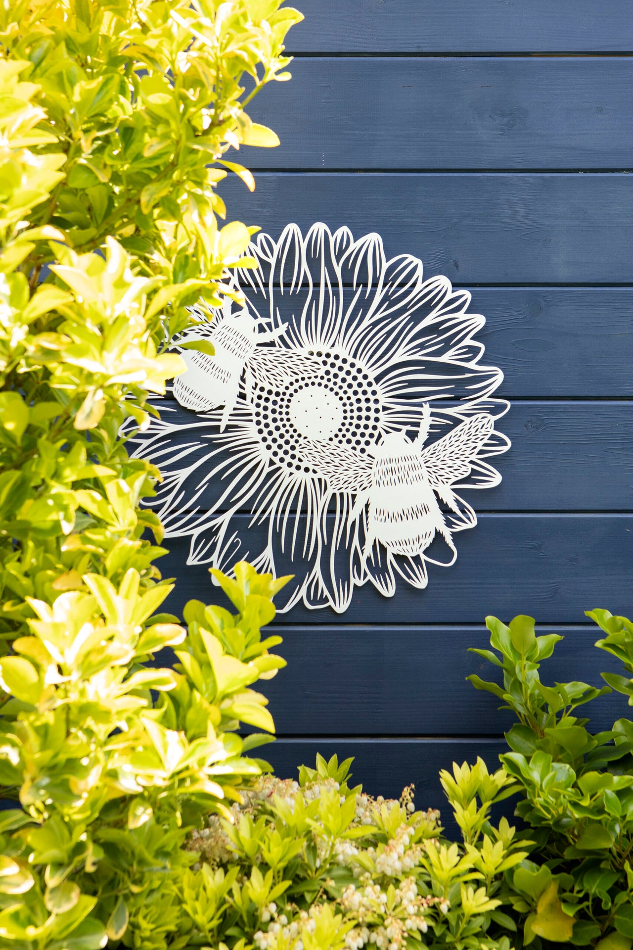 London Ornaments Sunflower Bees Plaque