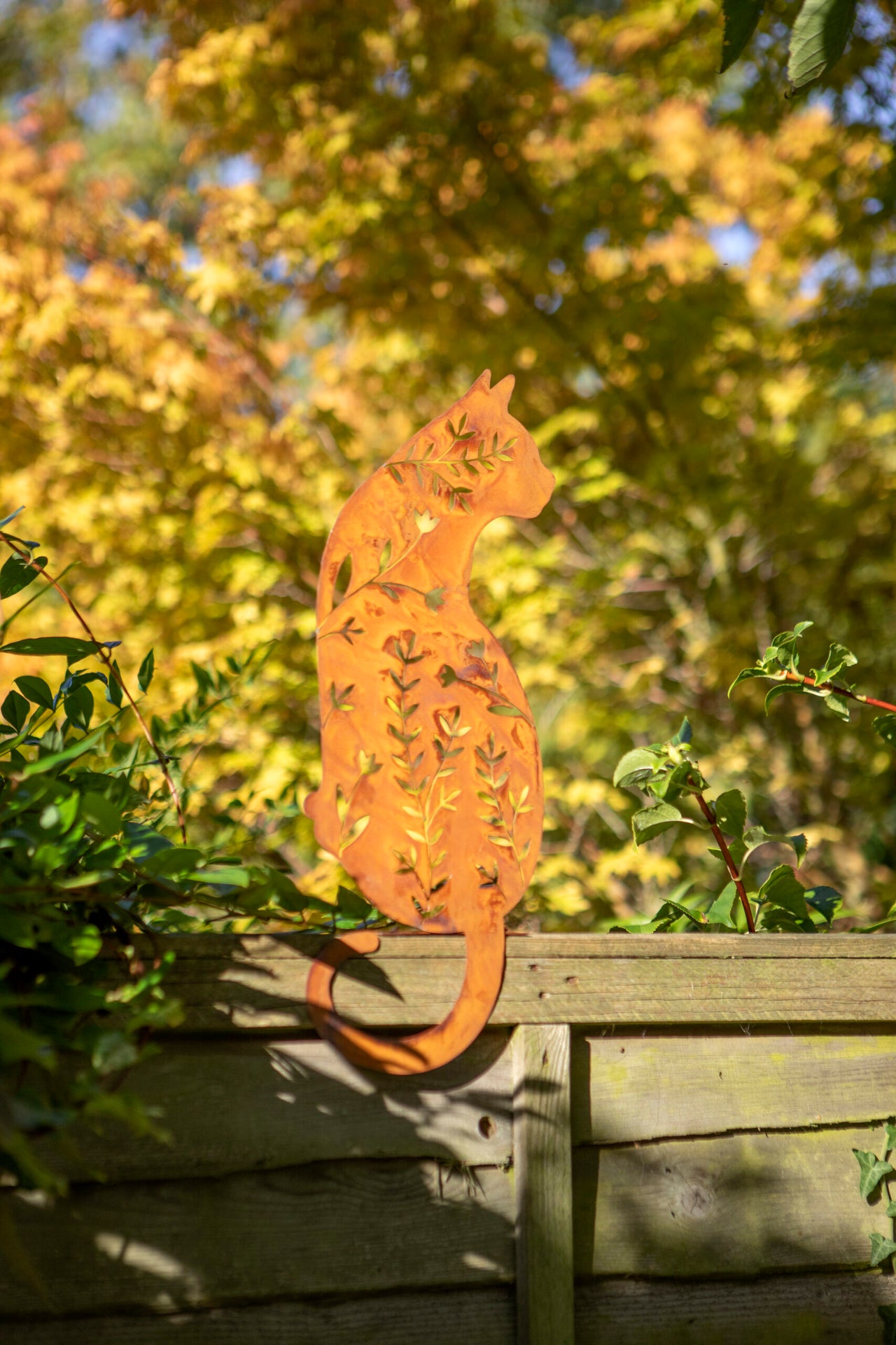London Ornaments Fence Cat