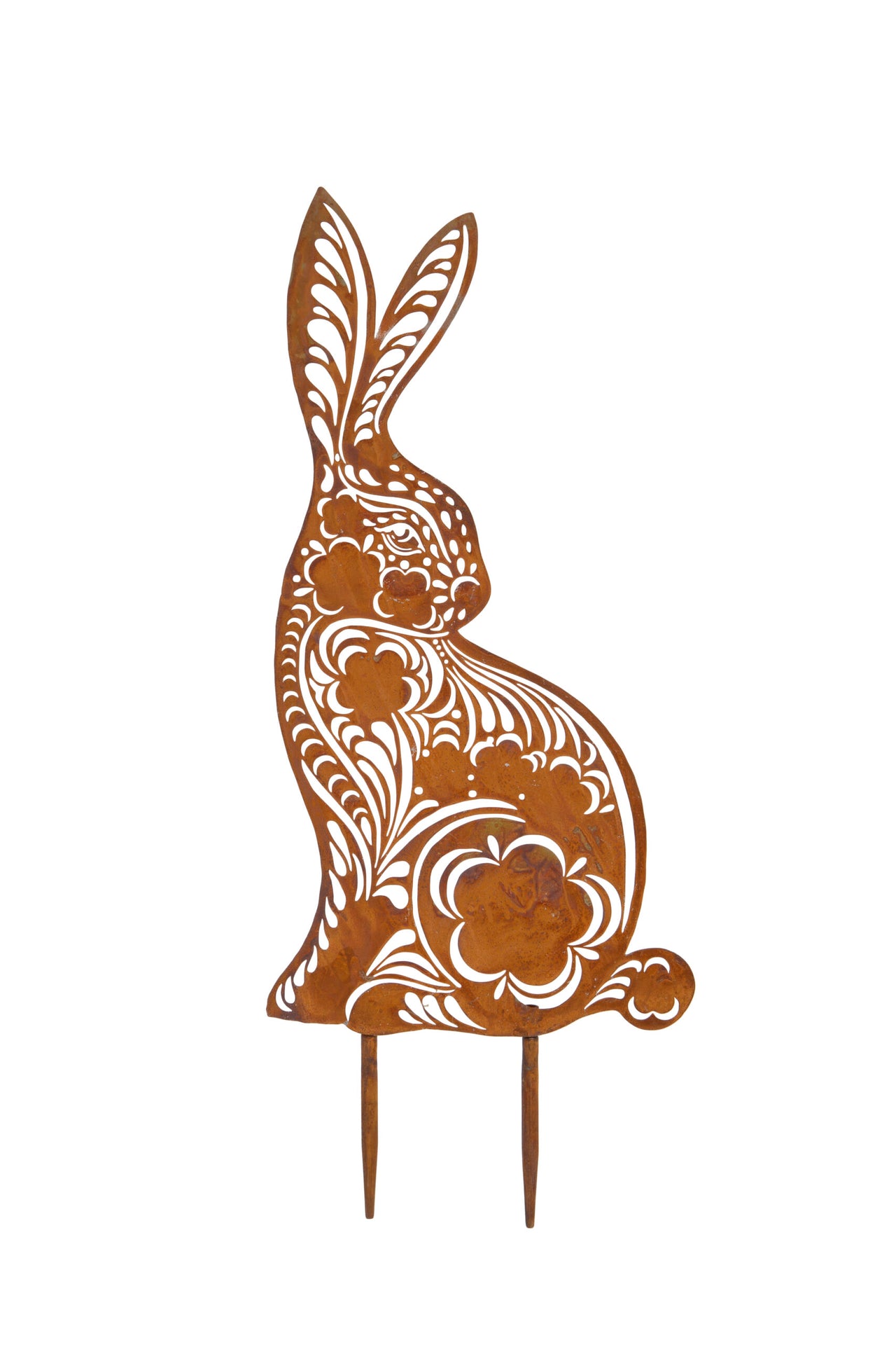 London Ornaments Swirl Hare on Stake