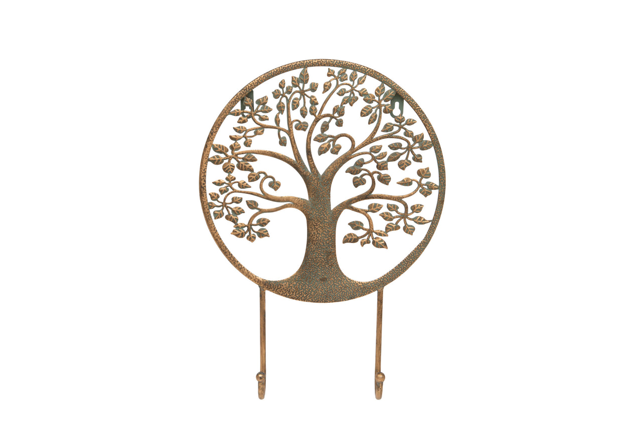 London Ornaments Bronze Look Tree Of Light Hooks