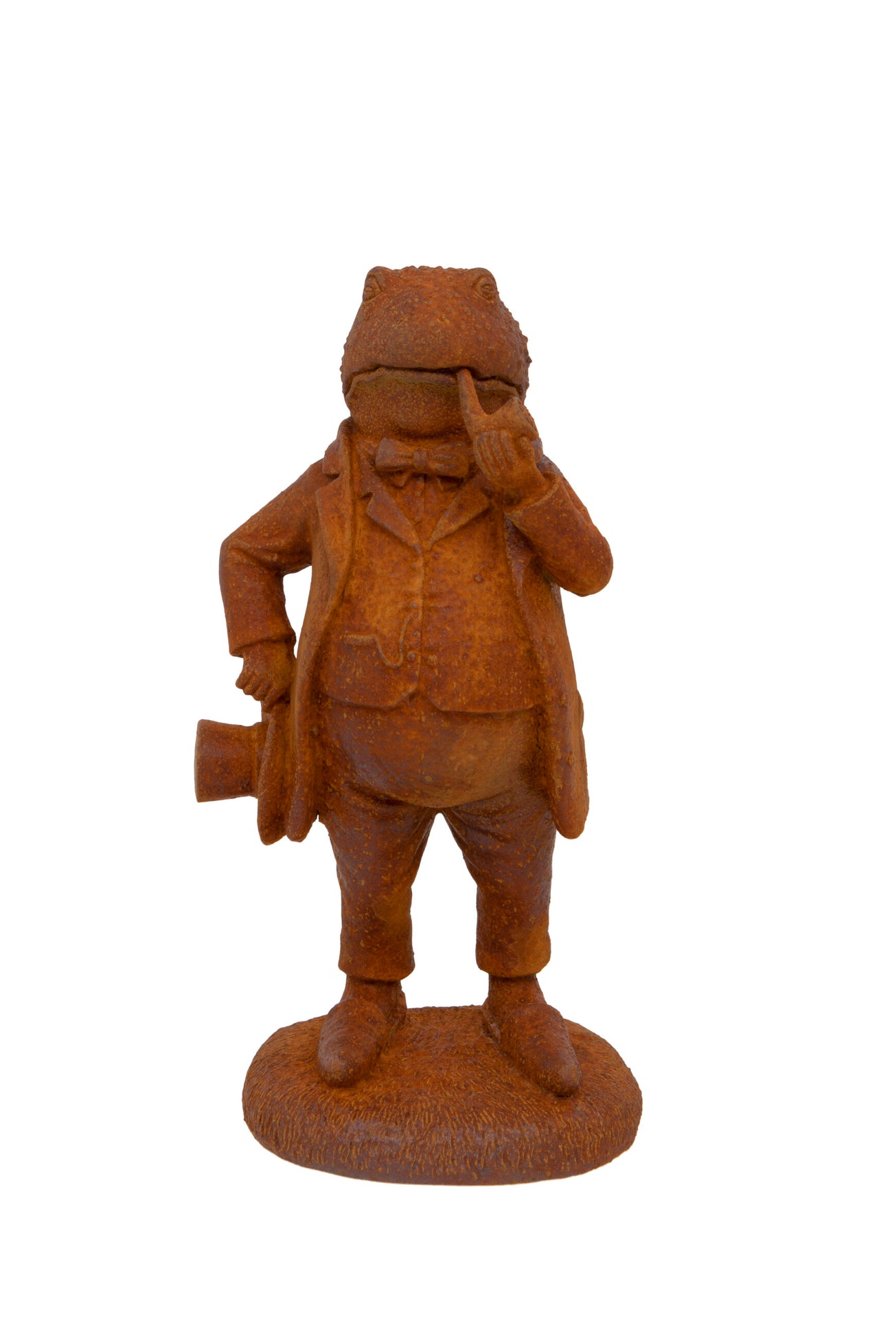London Ornaments Rust Mr. Toad Character Statue