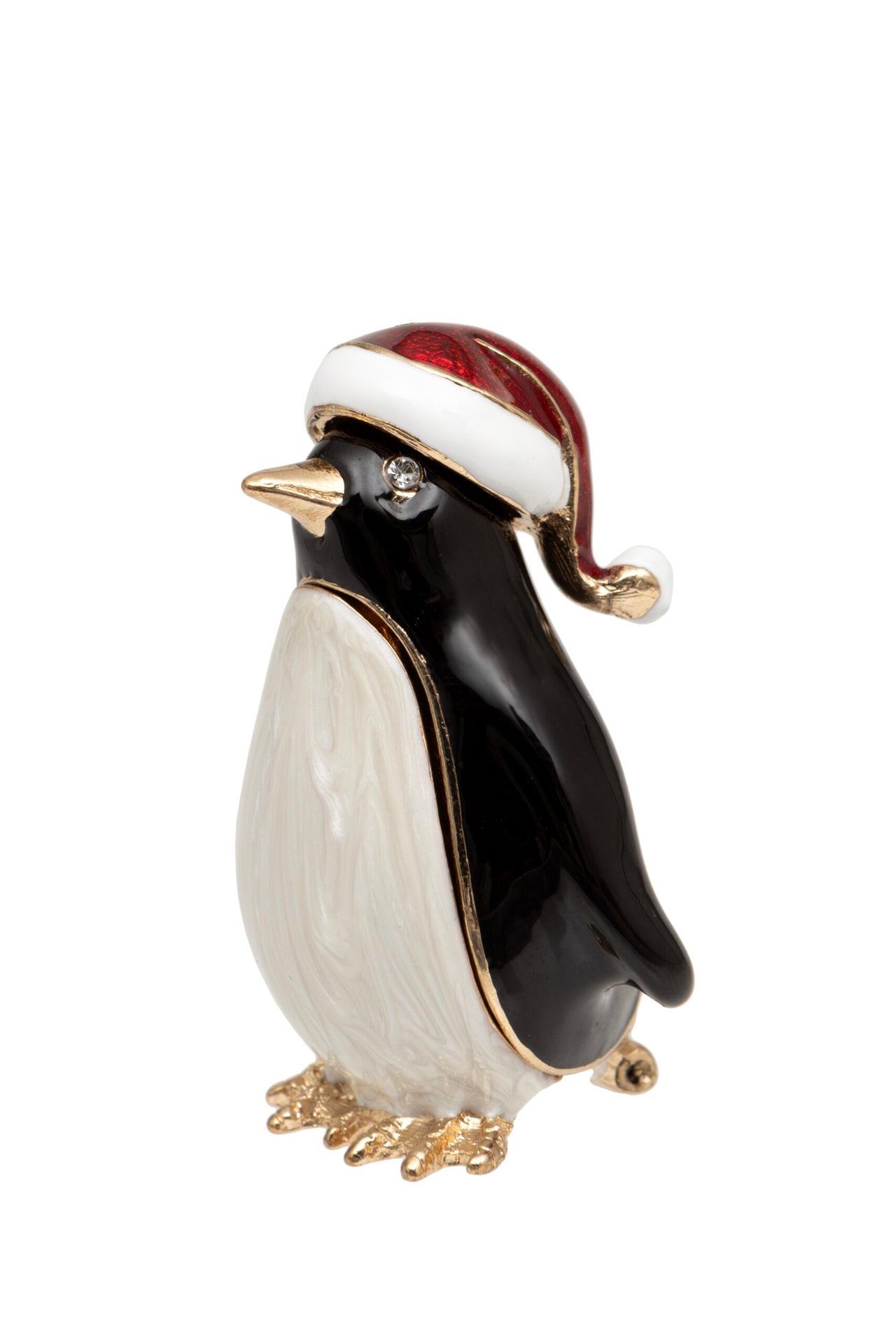 London Ornaments Festive Penguin Trinket Box
