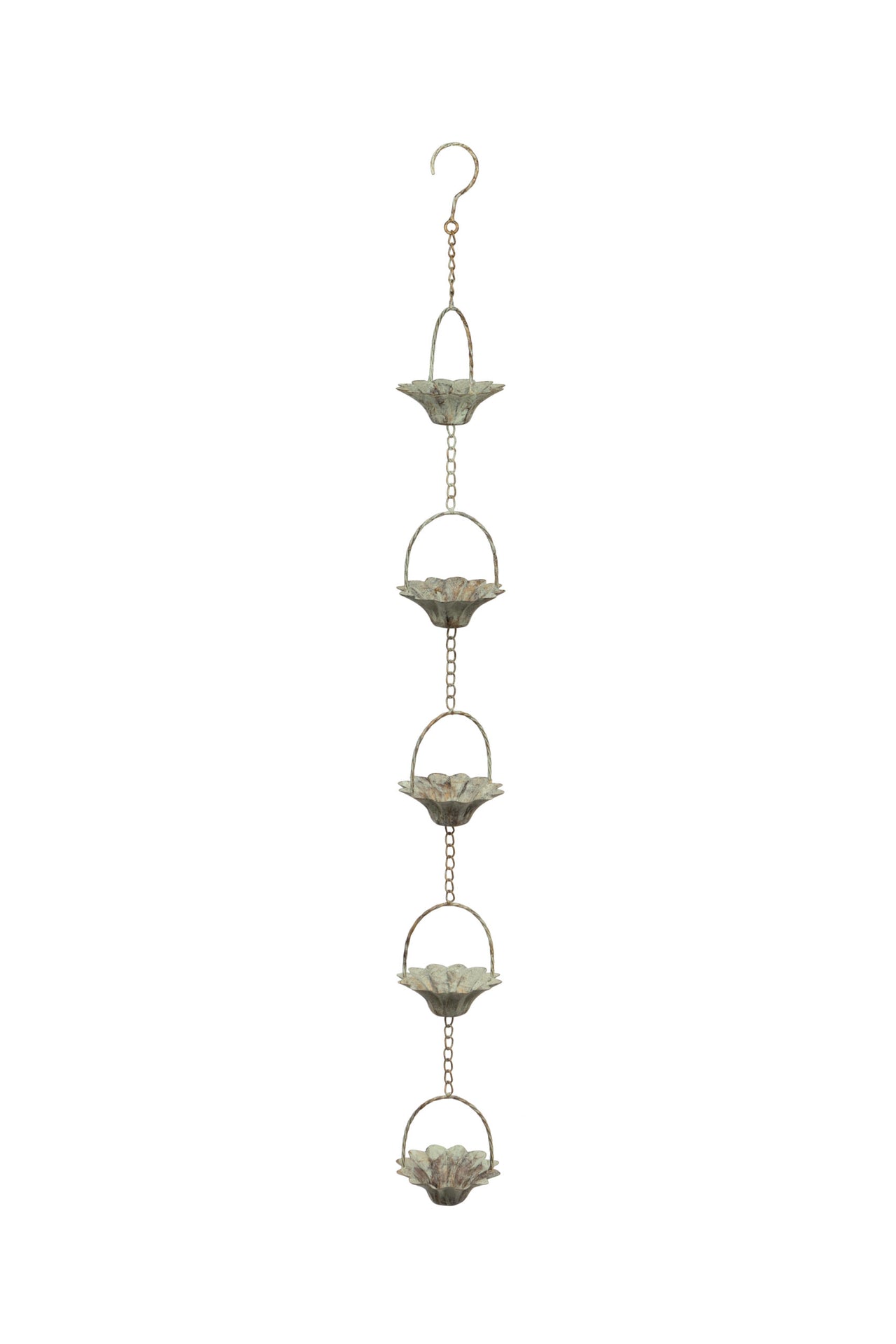 London Ornaments Green Flower Rain Chain
