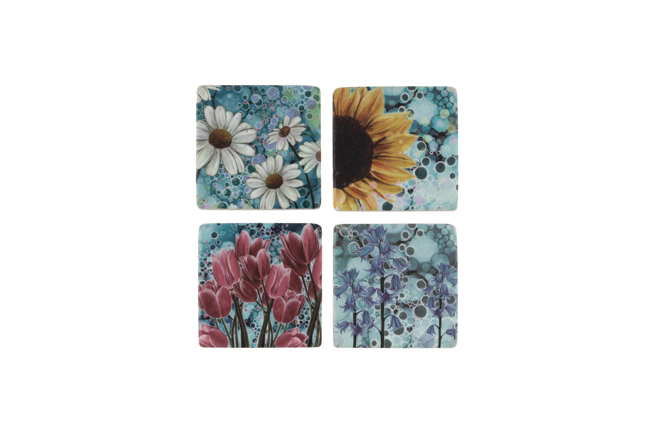 London Ornaments Summer Haze Coasters Set Of 4