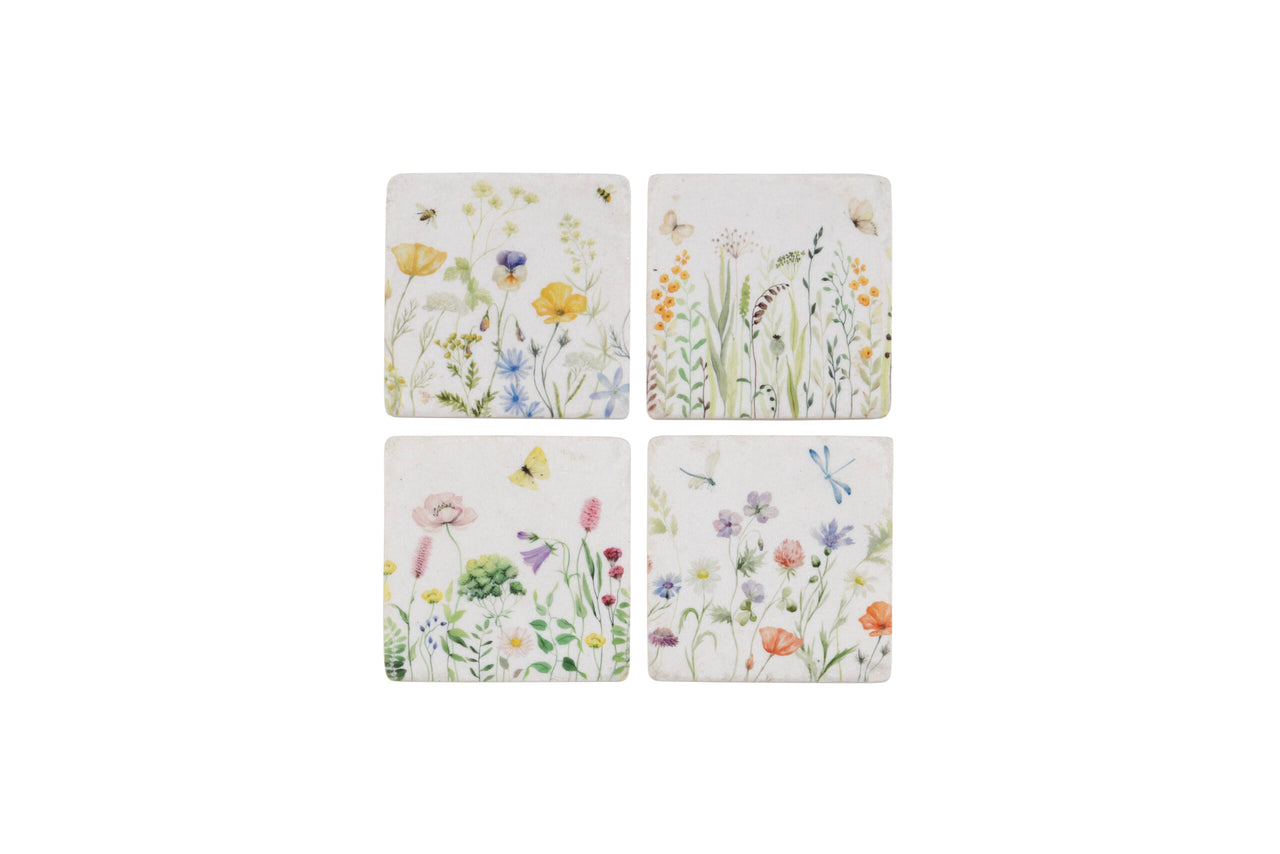 London Ornaments Spring Flower Coasters - Set of 4