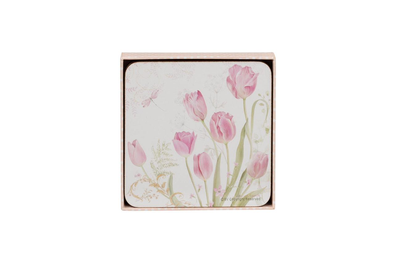 London Ornaments Tulip Coasters Set of 4