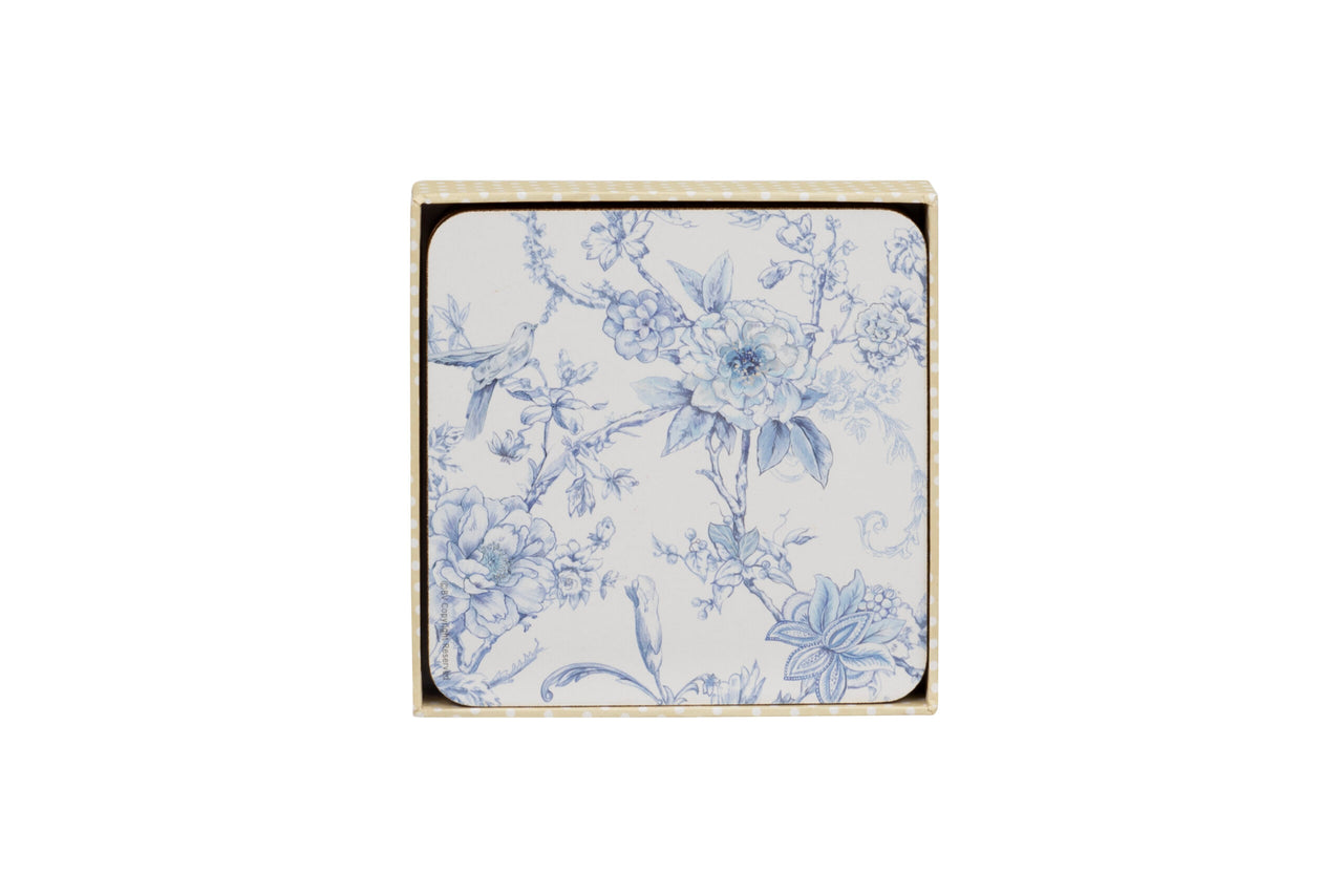 London Ornaments Carnation Coasters Set Of 4