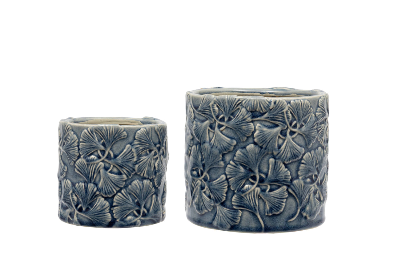 London Ornaments Ginkgo Pots - Two Sizes