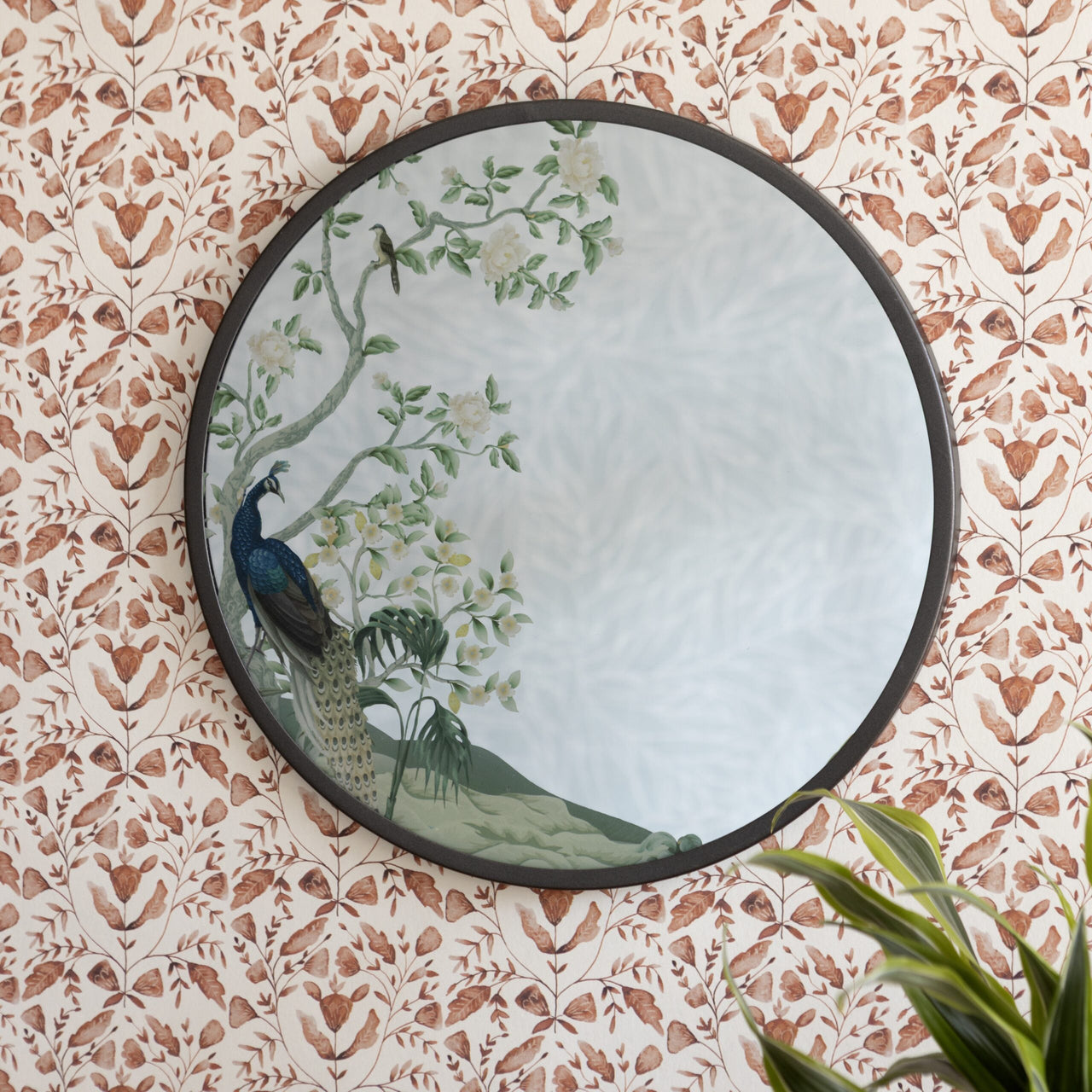 London Ornaments Peacock Mirror