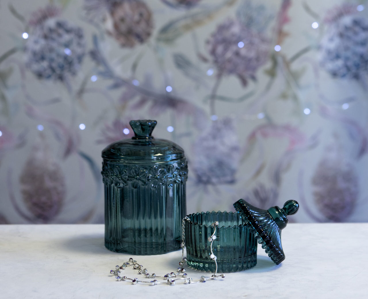 London Ornaments Daisy Jar Emerald