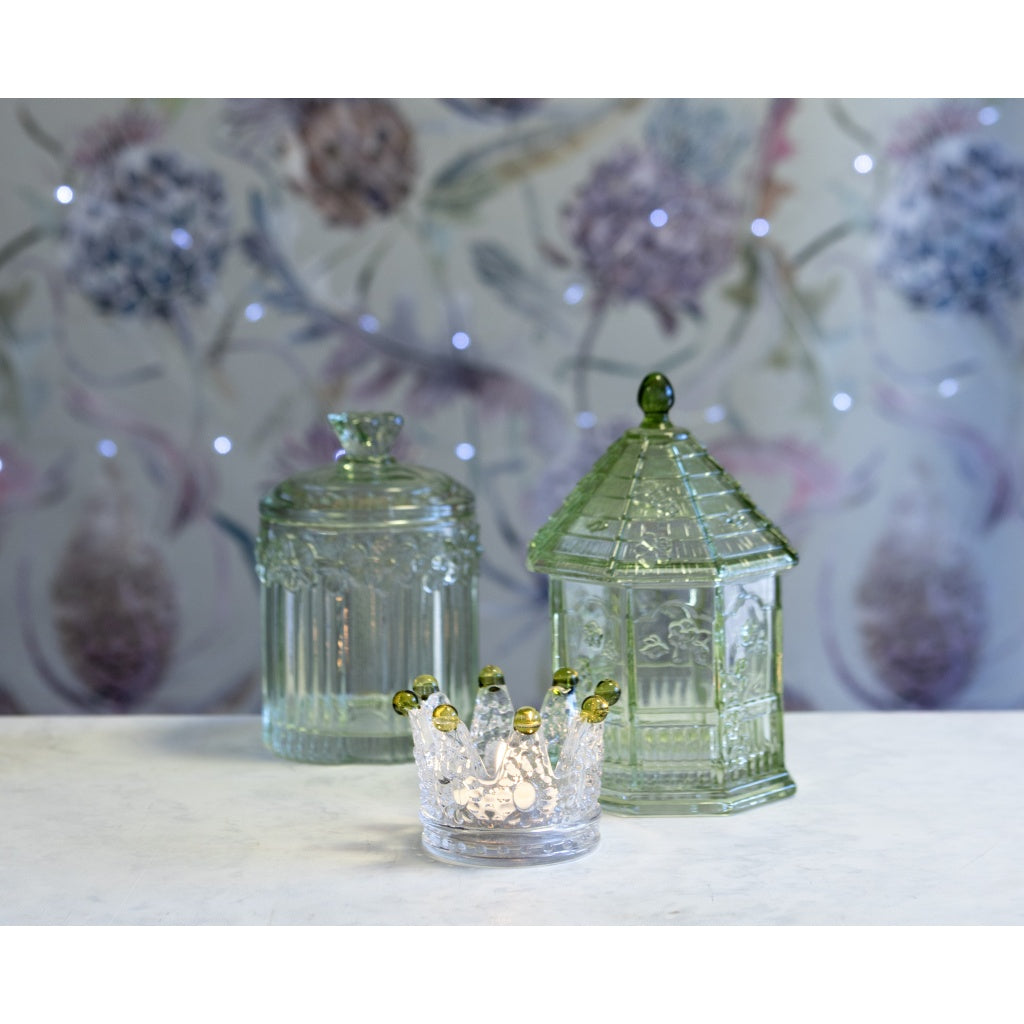 London Ornaments Daisy Jar Green