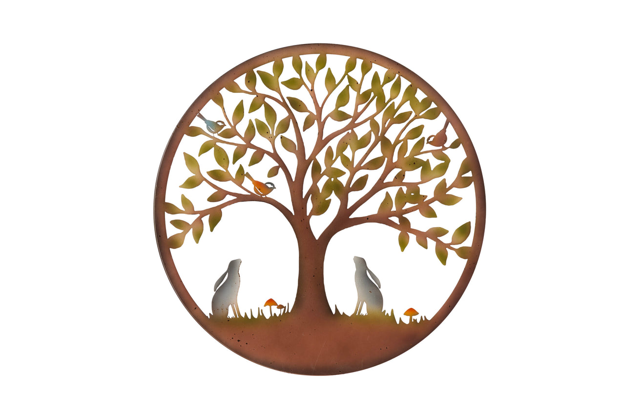 London Ornaments Gazing Hares Plaque