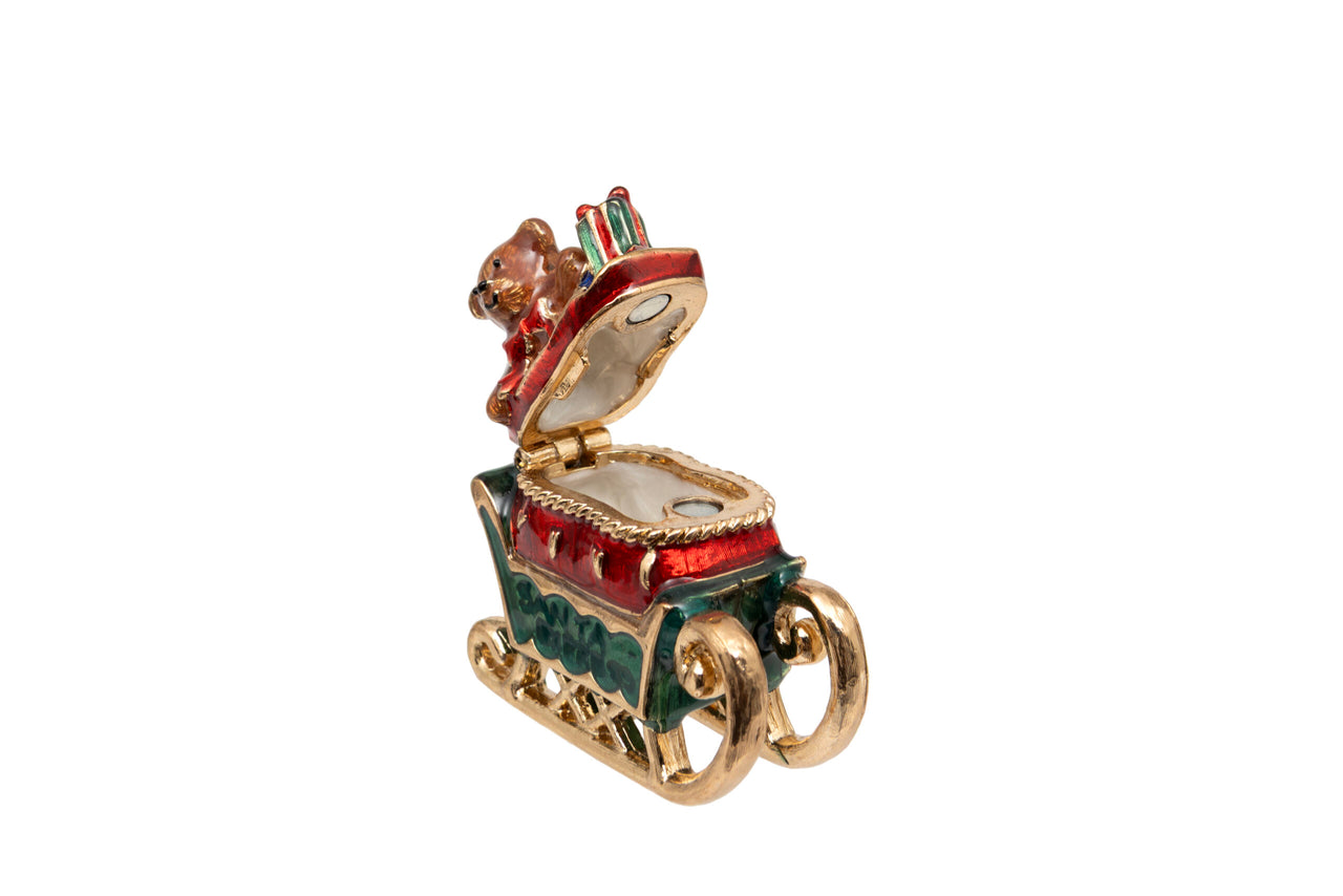 London Ornaments Sleigh Trinket Box