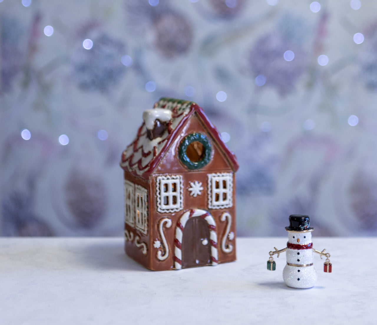 London Ornaments Gingerbread House Candle Holder