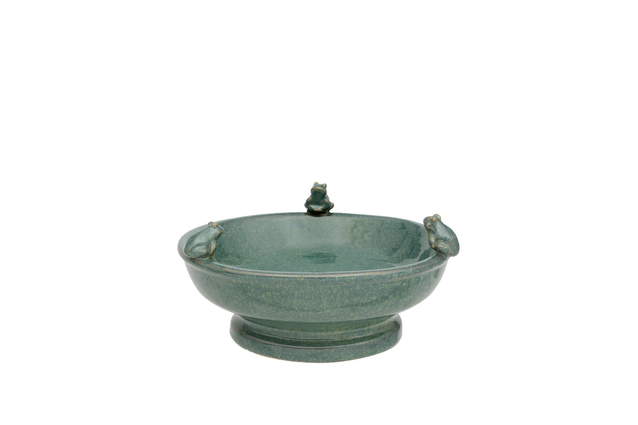 London Ornaments Frog Birdfeeder