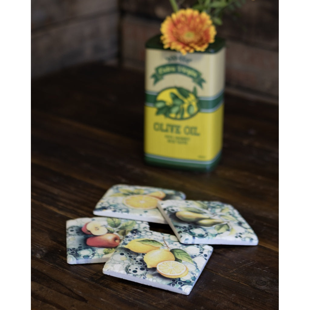 London Ornaments Fruit Coasters - Set Of 4