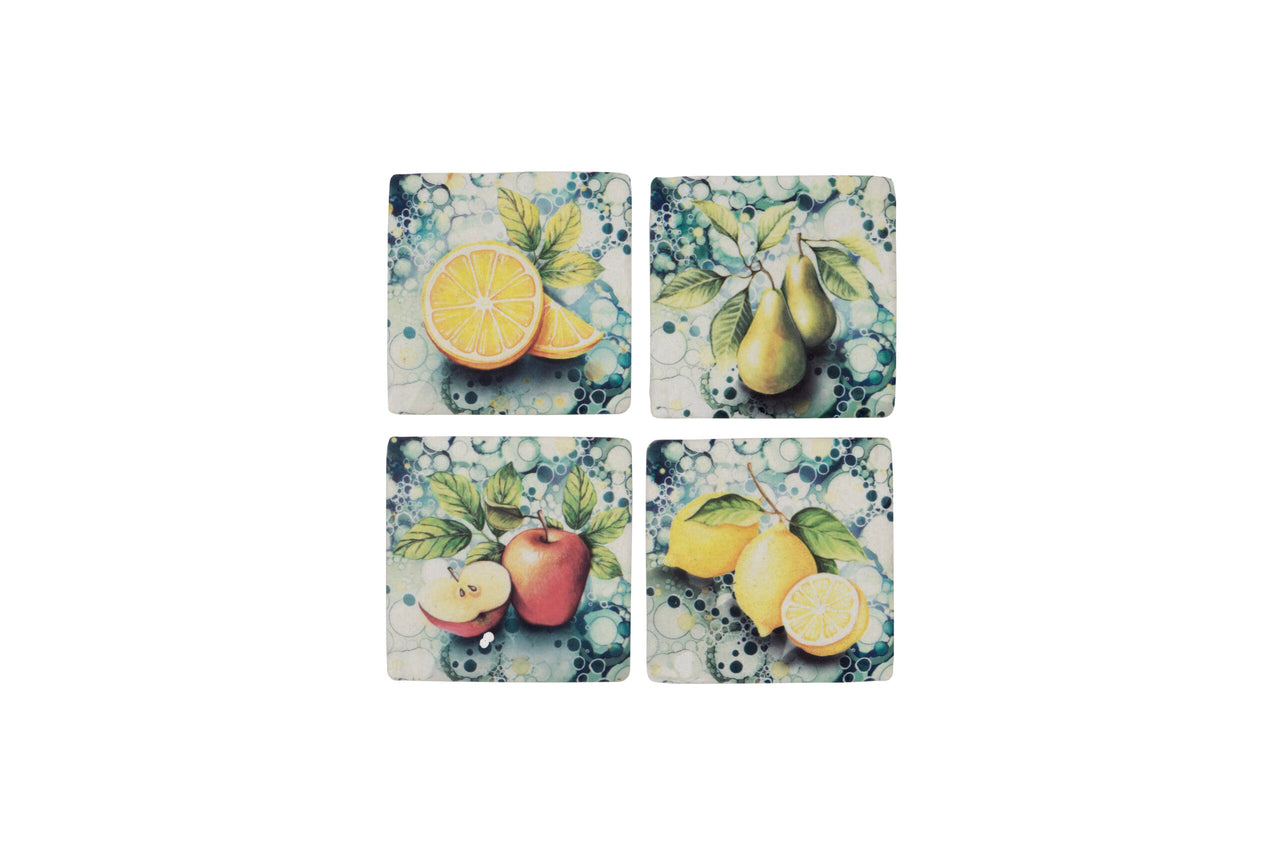 London Ornaments Fruit Coasters - Set Of 4
