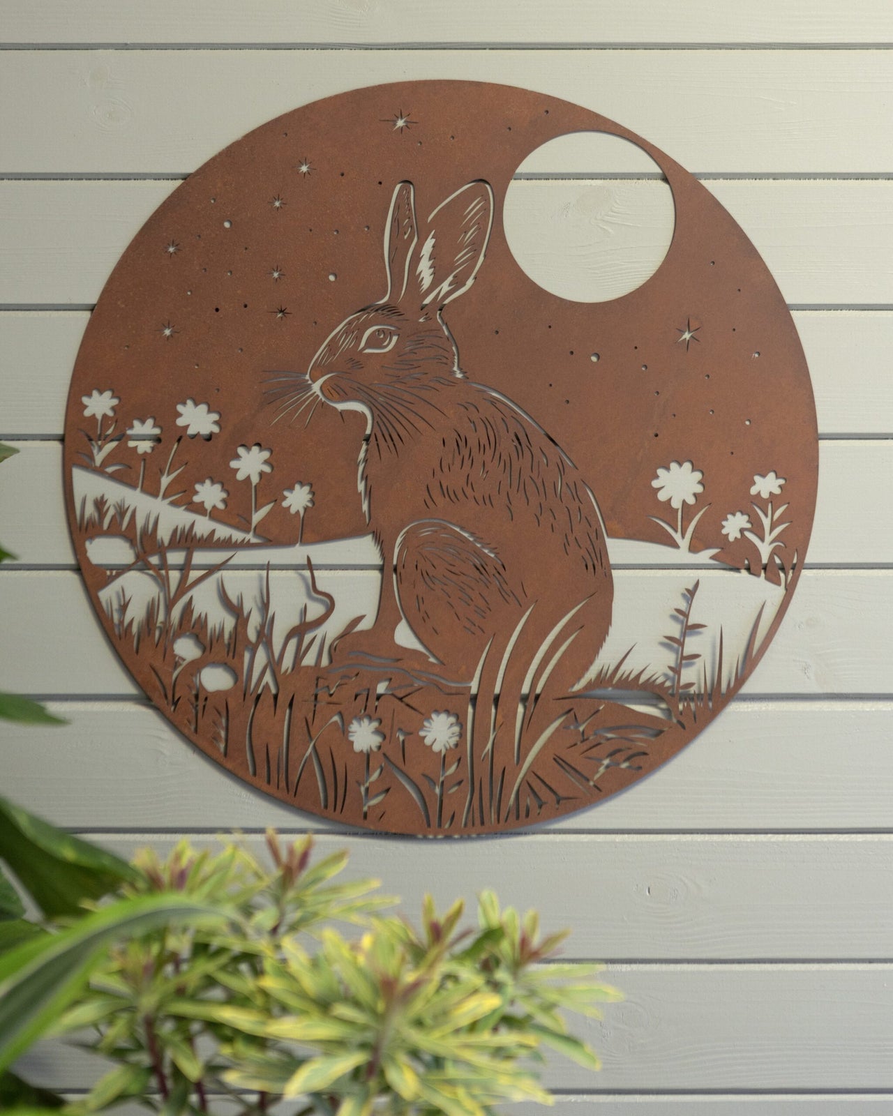 London Ornaments Twilight Hare Wall Plaque