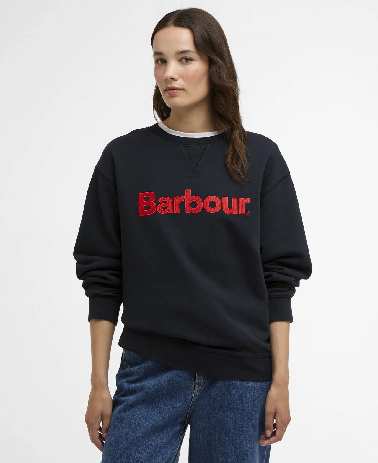 Barbour HARTLAND Crew Neck Sweatshirt - Navy