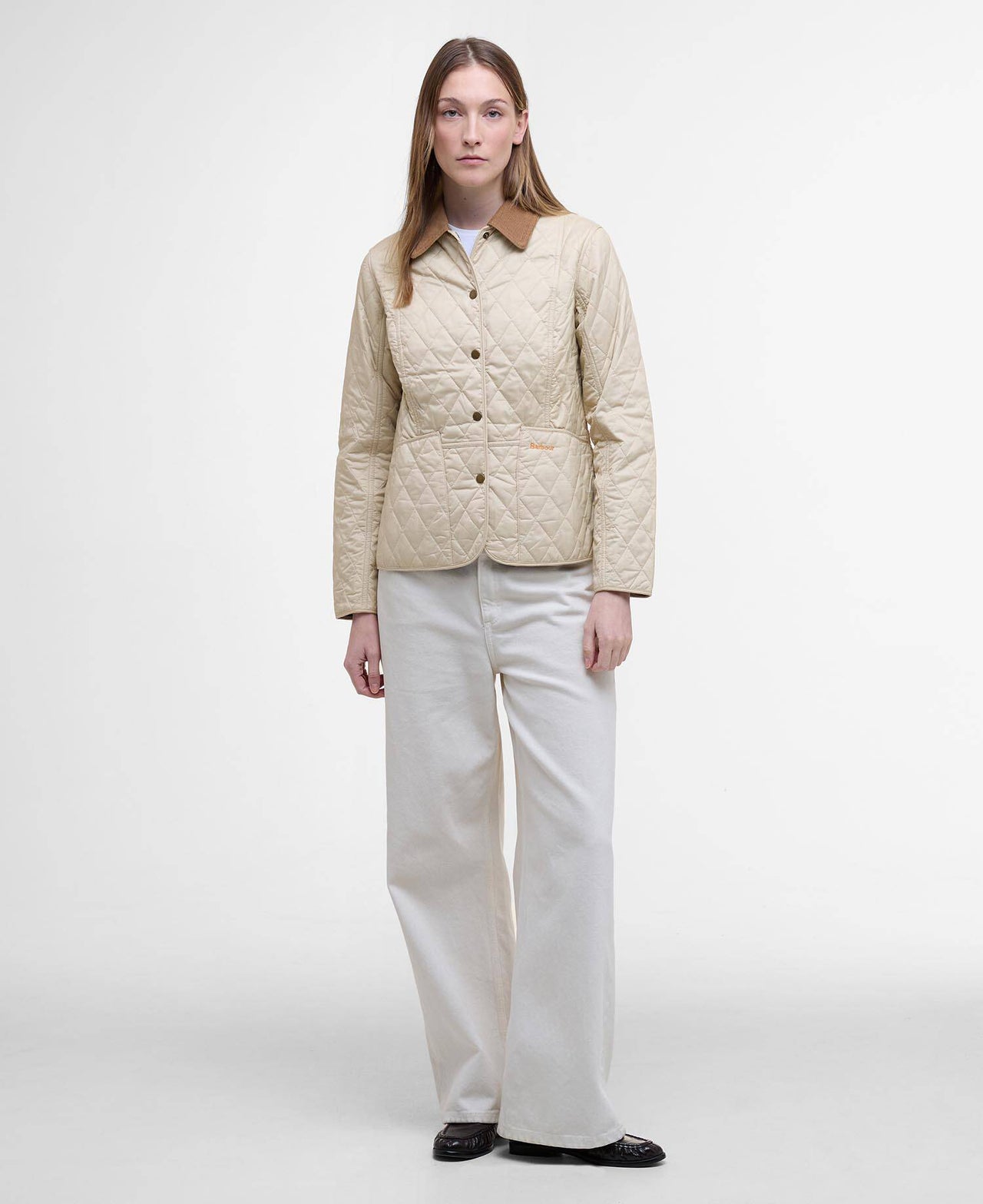Barbour Summer Liddesdale Quilted Jacket - Pearl/Navy