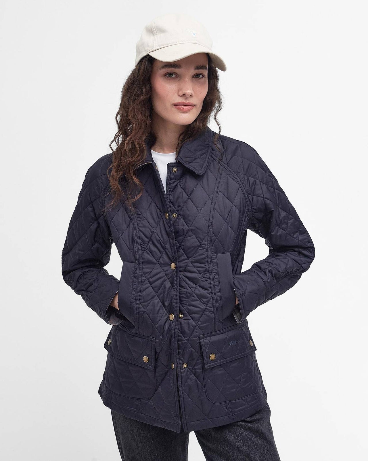 Barbour Beadnell Quilt Jacket - Navy