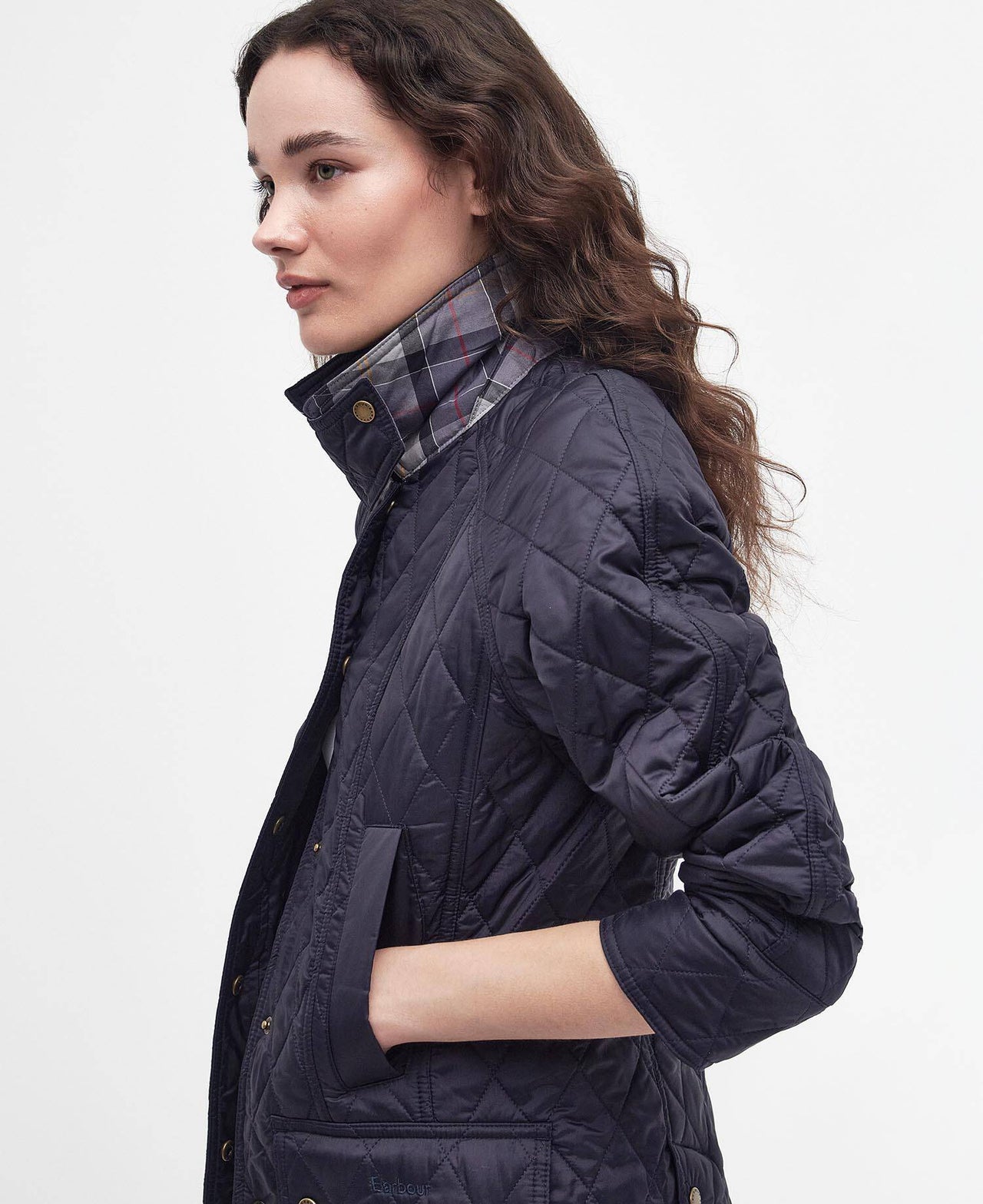 Barbour Beadnell Quilt Jacket - Navy