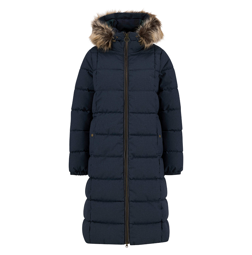 Barbour Marjoram Puffer Jacket - Dark Navy/Black Watch