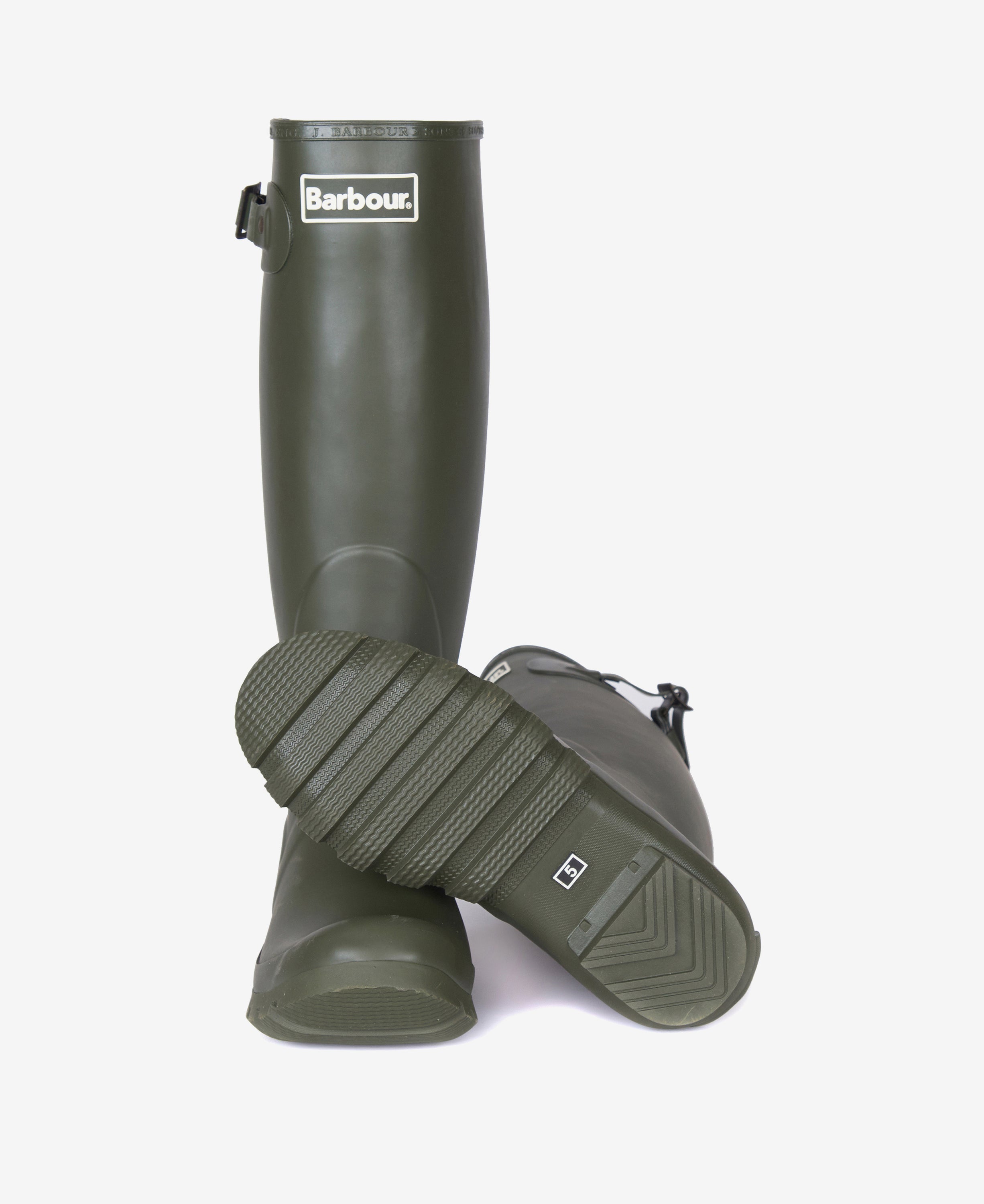 Barbour Bede Tall Wellies - Olive/Bodenhams